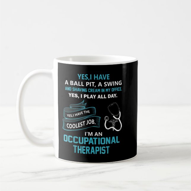 Taza De Café Regalo terapista ocupacional (Izquierda)