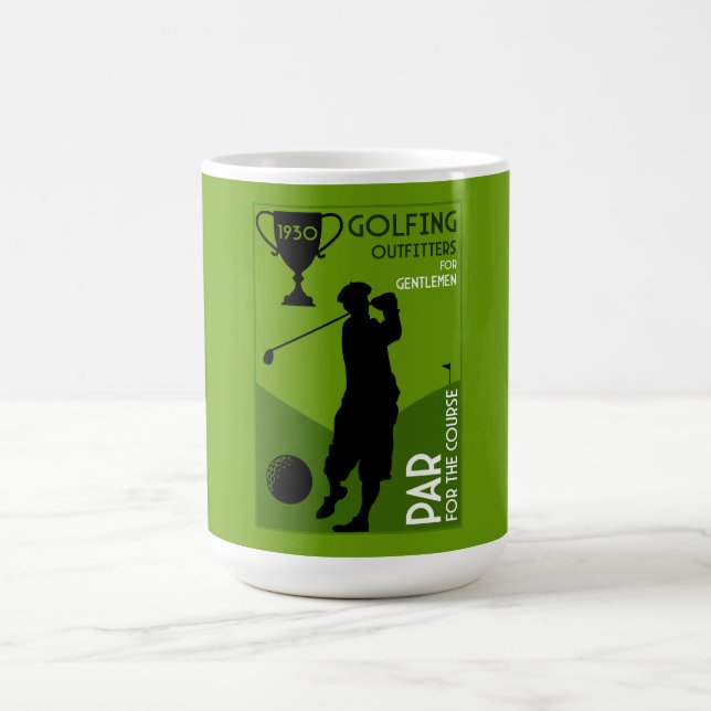 Taza De Café Regalo único de golf de época (Centro)