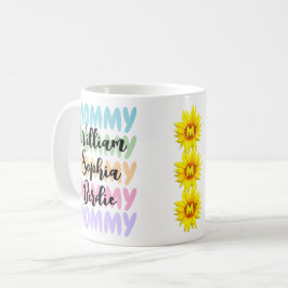 Taza De Café Regalo único para mamá | Nombres modernos de niños