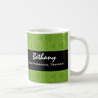 Taza De Café Regalo verde y negro del mejor INSTRUCTOR PERSONAL