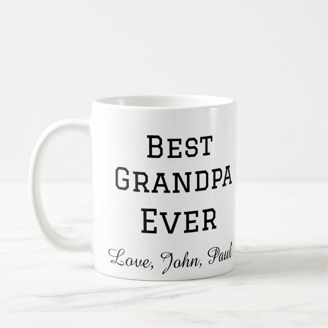 Taza De Café Regalos abuelo Bets nombre simple (Izquierda)