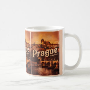 Taza De Café regalos antiguos de viaje prague república checa v