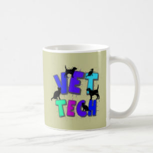 Taza De Café Regalos artsy de la tecnología del veterinario,