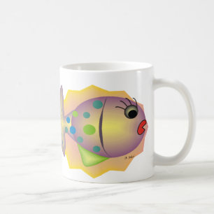 Taza De Café Regalos caprichosos del arte de los pescados por
