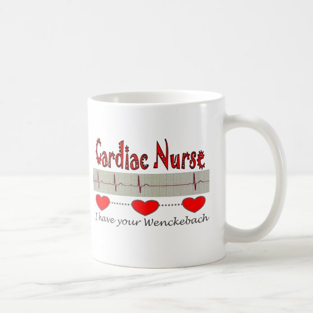 Taza De Café Regalos cardiacos de la enfermera (Derecha)