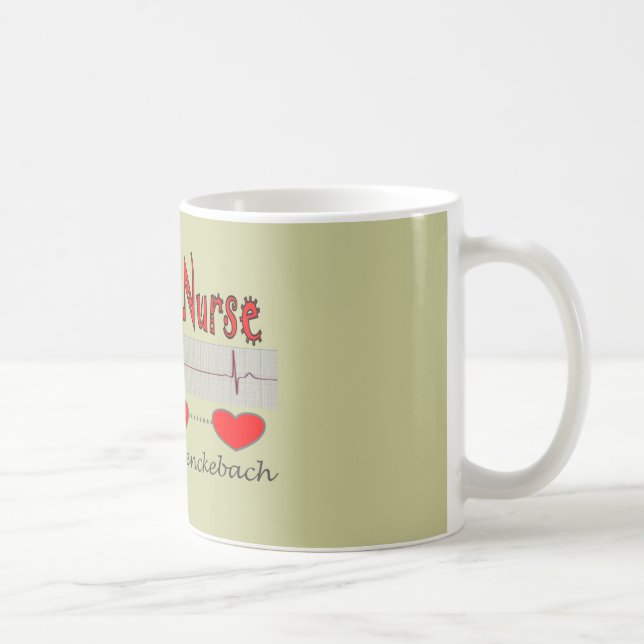 Taza De Café Regalos cardiacos de la enfermera (Derecha)