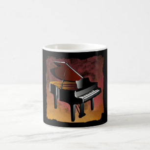Taza De Café Regalos clásicos de diseño de piano