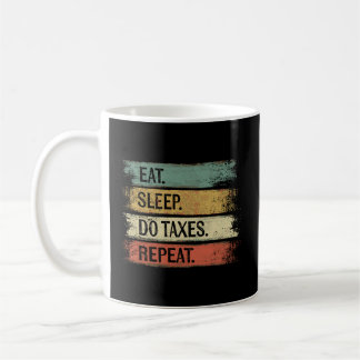Taza De Café Regalos contables divertidos comiendo sueño o impu