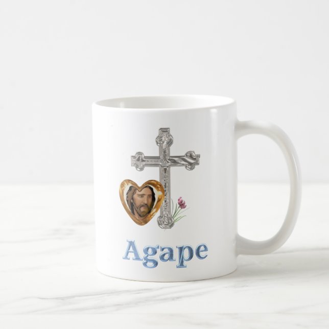 Taza De Café Regalos cristianos de Agape Love (Derecha)