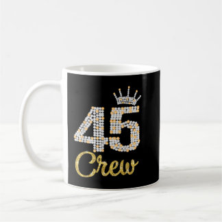 Taza De Café Regalos de 45 años 45 tripulantes 45º Dique de Cum