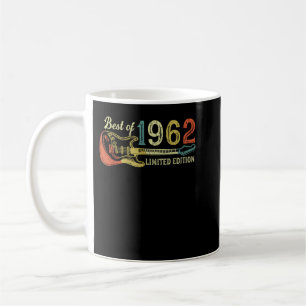 Taza De Café Regalos de 60 años para los hombres Guitarver Born