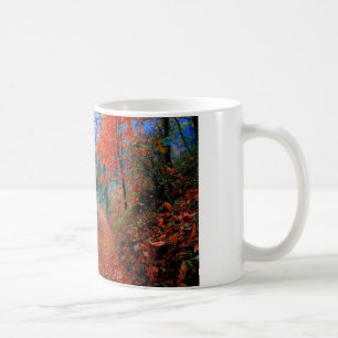 Taza De Café Regalos de acuarela de las llamas del otoño en el