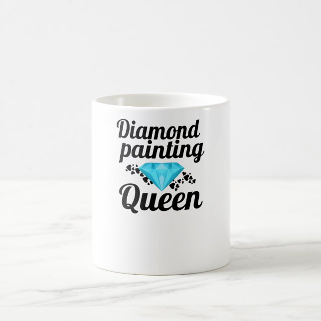 Taza De Café Regalos de amante de la pintura de diamantes| Pint (Centro)