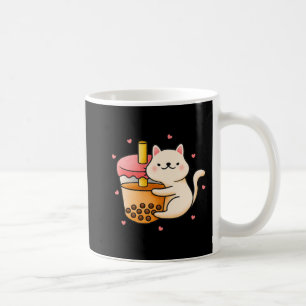 Taza De Café Regalos de Anime Kawaii Cat Boba Bubble Tea Merch