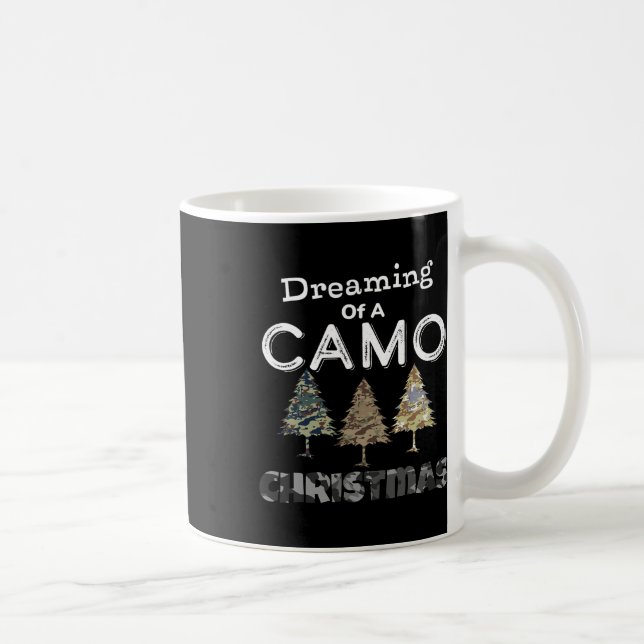 Taza De Café Regalos De Árboles De Navidad De Camo Para Hombres (Derecha)
