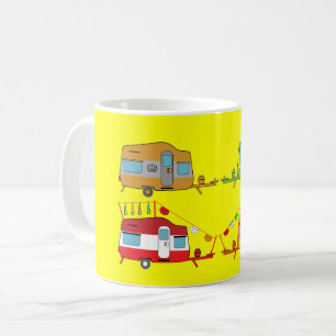 Taza De Café Regalos de arte de caravanas - Amo mi caravana