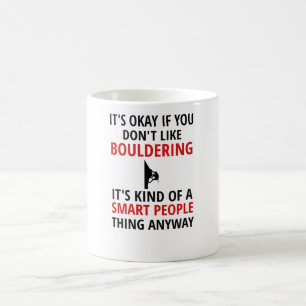 Taza De Café Regalos de Bouldering   Boulderer Rock Climbder Bo