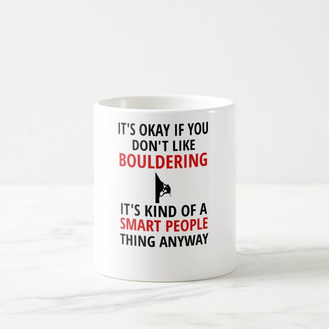 Taza De Café Regalos de Bouldering | Boulderer Rock Climbder Bo (Centro)
