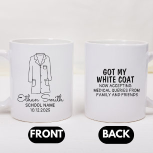 Taza De Café Regalos de Ceremonia de Bata Blanca, Bata Blanca,