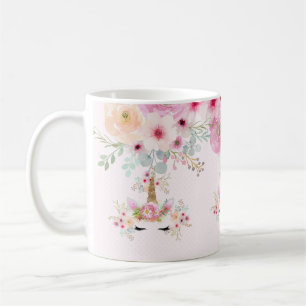 Taza De Café Regalos de Chicas de la Purpurina de oro rosa Unic