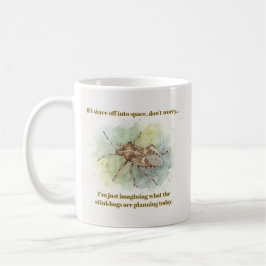 Taza De Café Regalos de chinche apestosa Divertida chinche marr