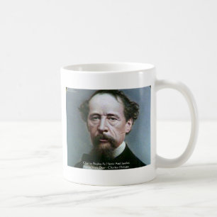 Taza De Café Regalos de citas de Charles Dickens "Caridad en ca