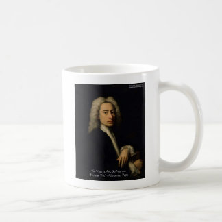 Taza De Café Regalos de citas de sabiduría de Alexander Pope "A