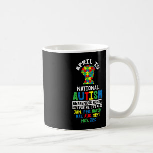 Taza De Café Regalos De Concienciación Sobre El Autismo De Abri