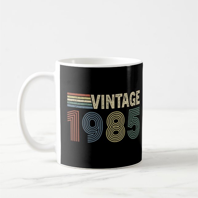 Taza De Café Regalos de cumpleaños de 1985 para hombres y mujer (Izquierda)