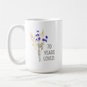 Taza De Café Regalos de cumpleaños número 70, Cumpleaños de 195