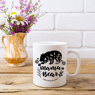 Taza De Café Regalos de Día de la Madre   Mama Bear   Café Mugs