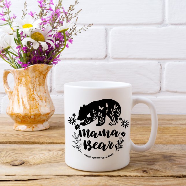 Taza De Café Regalos de Día de la Madre | Mama Bear | Café Mugs (Subido por el creador)