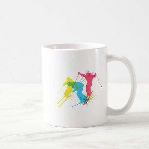 Taza De Café Regalos De Esquí Vintage Para Hombres, Mujeres, Ni
