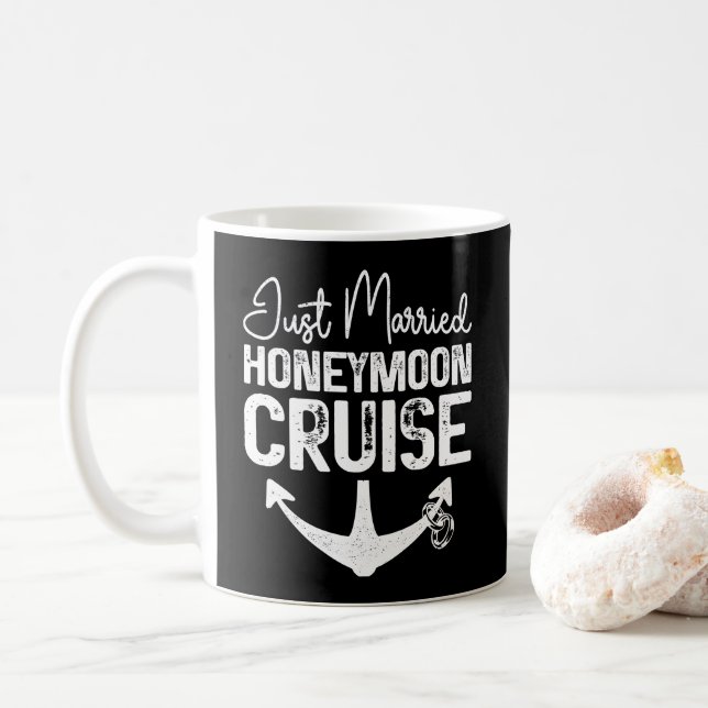 Taza De Café Regalos de juego de crucero con luna de miel recié (Con donut)
