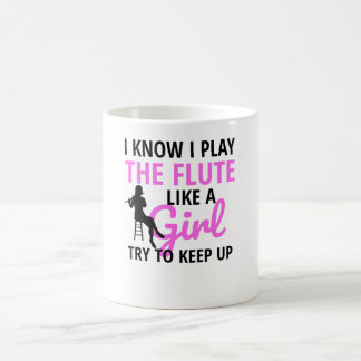 Taza De Café Regalos De Jugadores De Flauta Para Mujeres| Chica