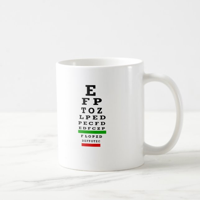 Taza De Café Regalos de la CARTA de OJO (Derecha)