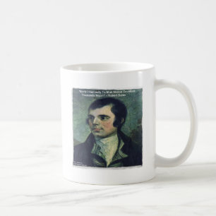 Taza De Café Regalos de la cita de Robert Burns "Inhumanidad de