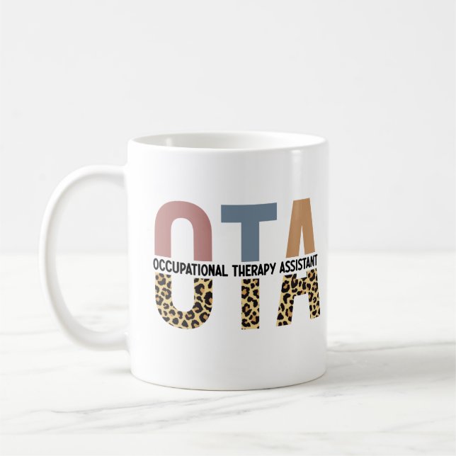 Taza De Café Regalos de los Auxiliares de Terapia Ocupacional d (Izquierda)