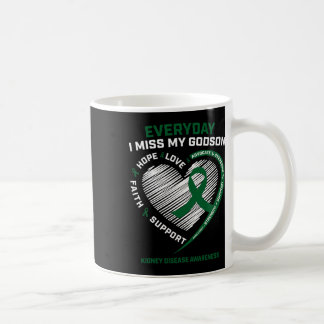 Taza De Café Regalos de memoria Miss My Godson Kidney Enfermeda