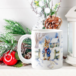 Taza De Café Regalos de Navidades de acuarela de época de Peter