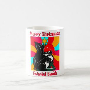 Taza De Café regalos de navidades de ardilla, nombre personaliz