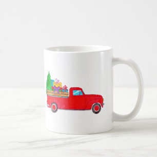 Taza De Café Regalos de Navidades de camiones de recogida retro