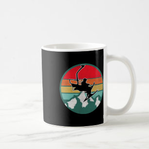 Taza De Café Regalos de nieve de esquí vintage retro para esqui