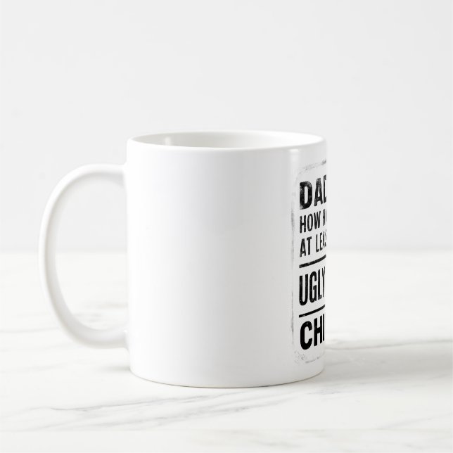 Taza De Café Regalos de papá del Día del Padre de Hija Hijo Esp (Izquierda)