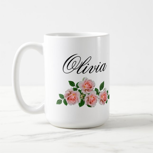 Taza De Café Regalos de peluche de nombre personalizado para mu (Izquierda)