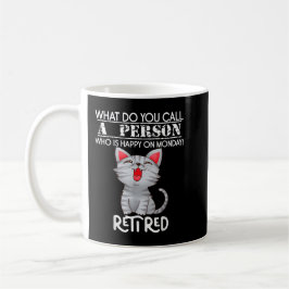 Taza De Café Regalos De Pieza De Jubilación De Gatos Retirados