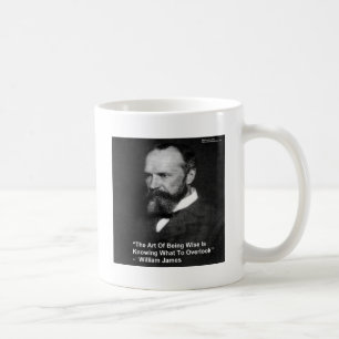 Taza De Café Regalos de tarjetas de citas de Wm James "Siendo s