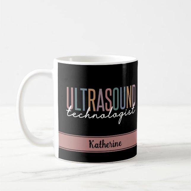 Taza De Café Regalos de Tecnólogos de Ultrasonido Personalizado (Izquierda)