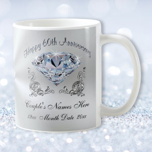 Taza De Café Regalos del 60° aniversario del Boda para los abue