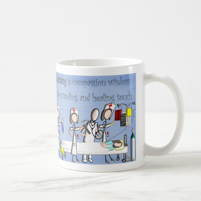 Taza De Café Regalos del arte de la enfermera (Derecha)